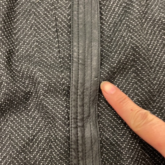 Halogen Tweed Pencil Skirt with Leather bow - Picture 7 of 12